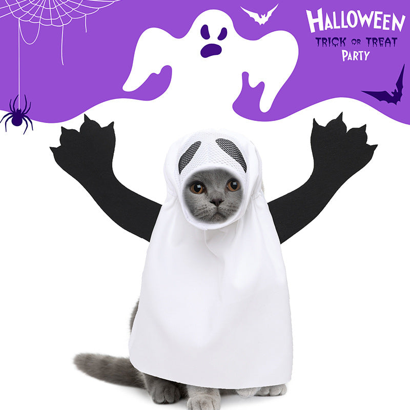 Animaux de compagnie Halloween Ghost Animaux de compagnie Chien Chat Fête