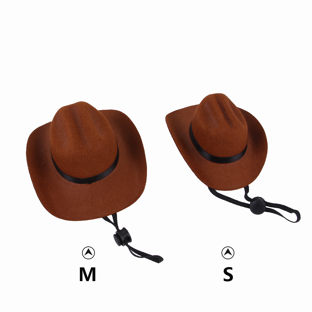 Petit chapeau de chien de cowboy pour chats chiens fête costume accessoires photo