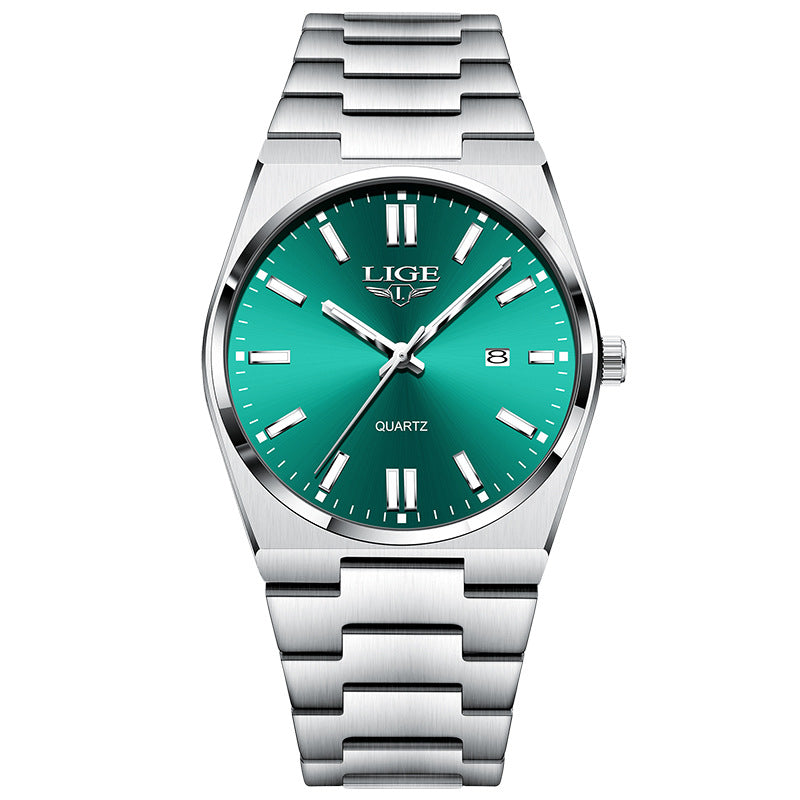 Imperméable Quartz lumineux Calendrier multifonction Wristwatch