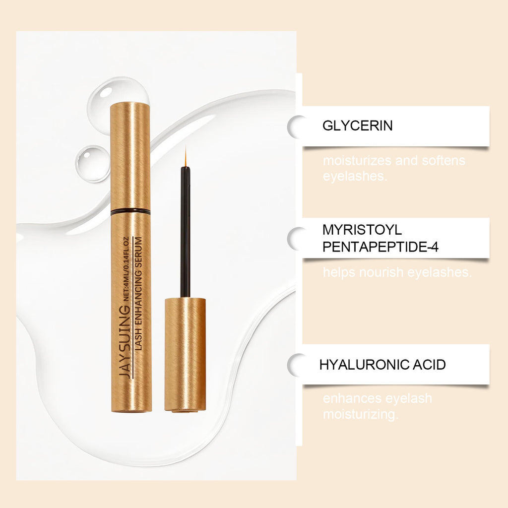 JAYSUING Sérum de cils s'allonge doucement et volumise pour chaque jour naturellement belle Las