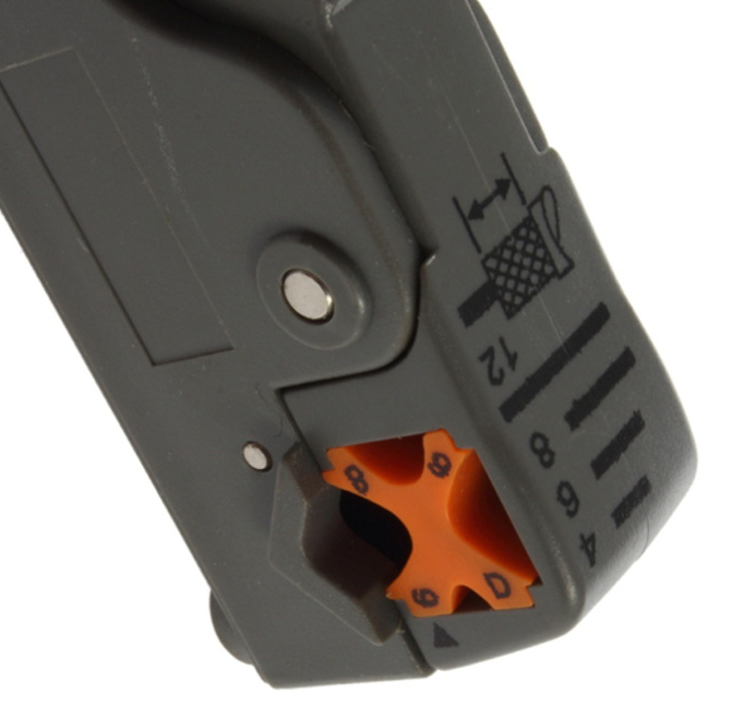 Stripper de câble coaxial rotatif Coax