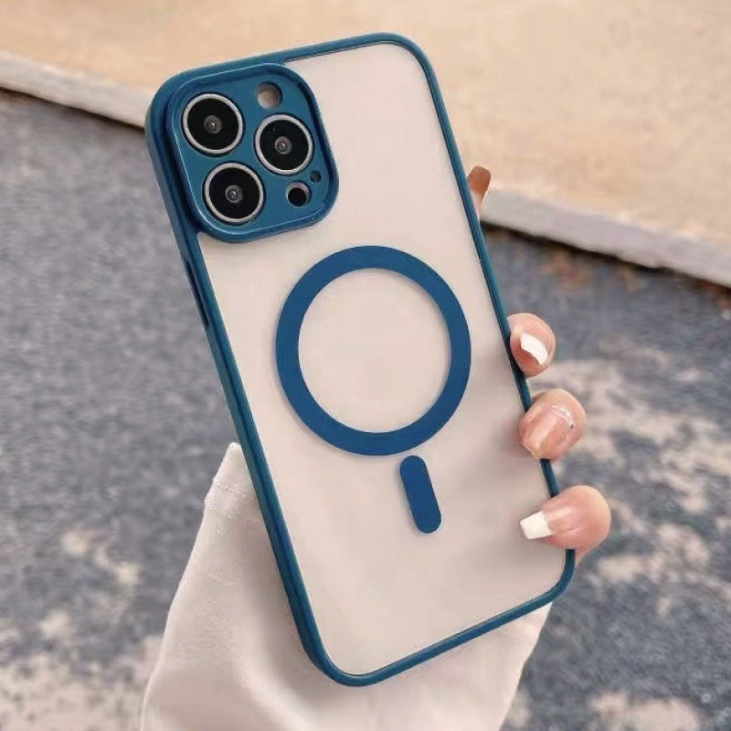 Housse de protection transparente pour téléphone magnétique