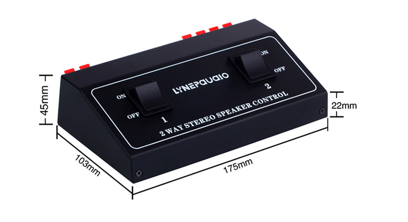 Un commutateur de signal audio sur deux