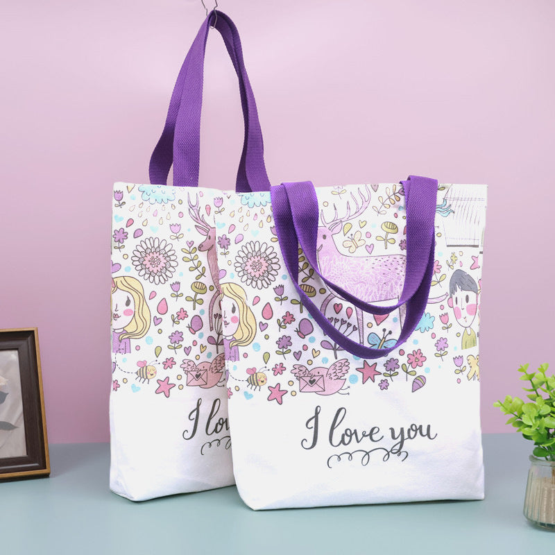 Canvas Tote Cotton Shopping Bag pour la publicité