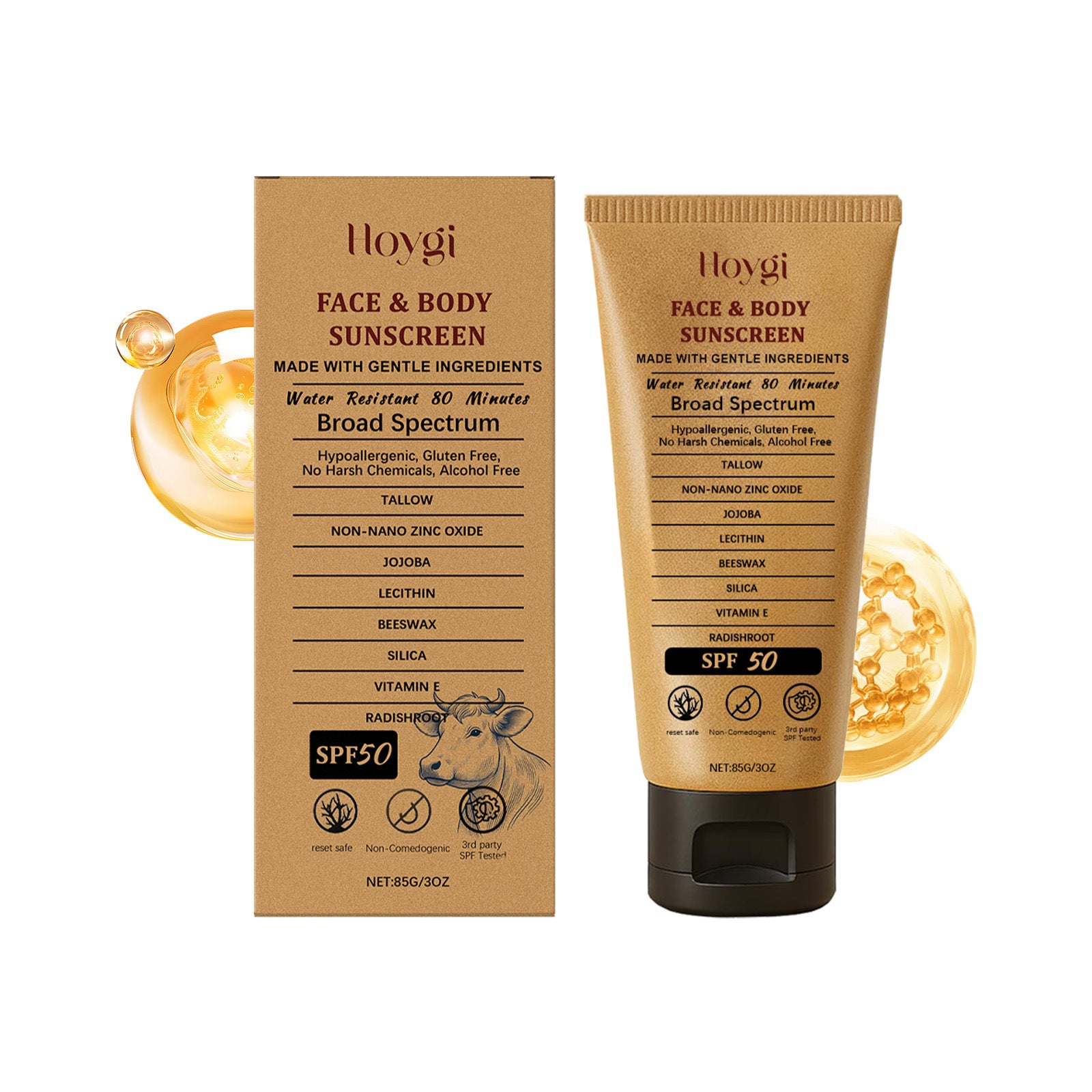 Crème de protection contre la lumière du beurre
