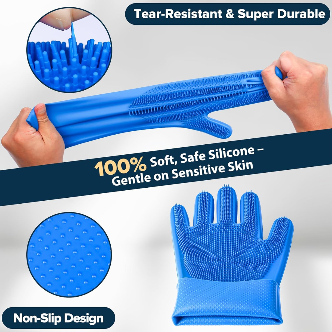 6PCS Fournitures de salle de bain pour chiens