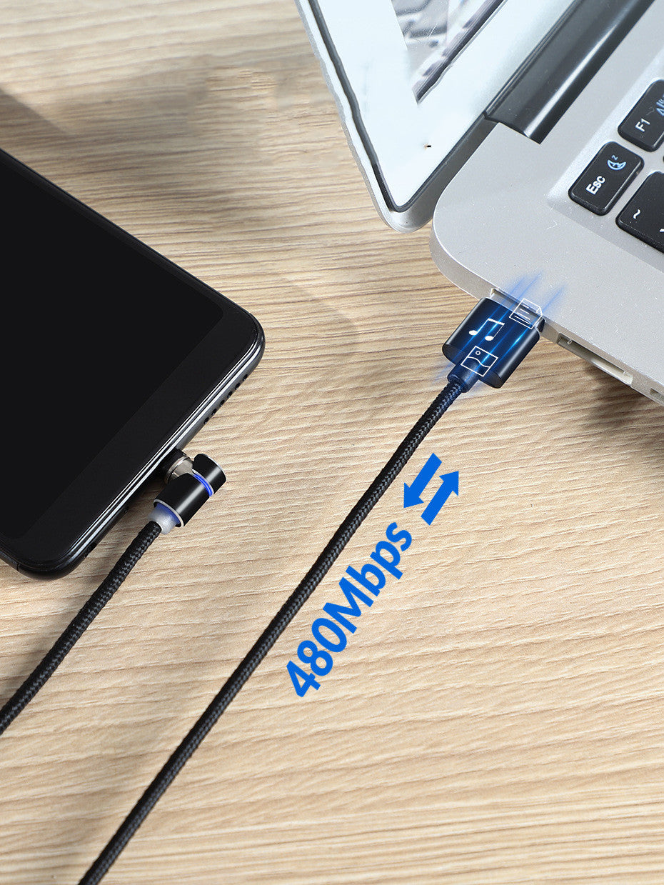 Câble magnétique LED Magnet Chargeur Câble USB & USB Type-C USB C