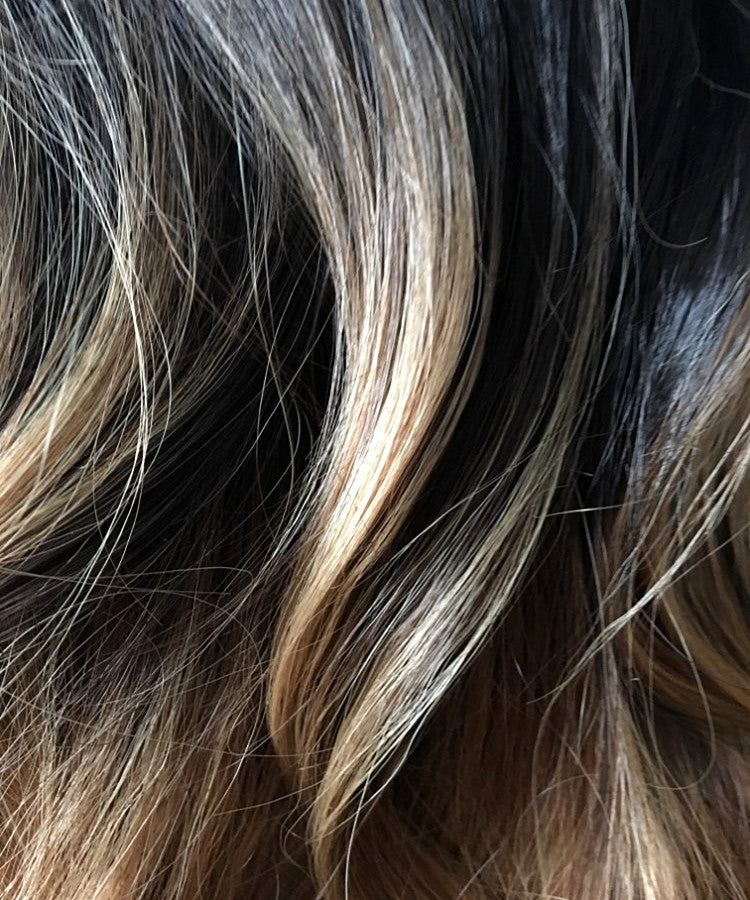 Grande vague dégradé couleur chimique hotte en fibre