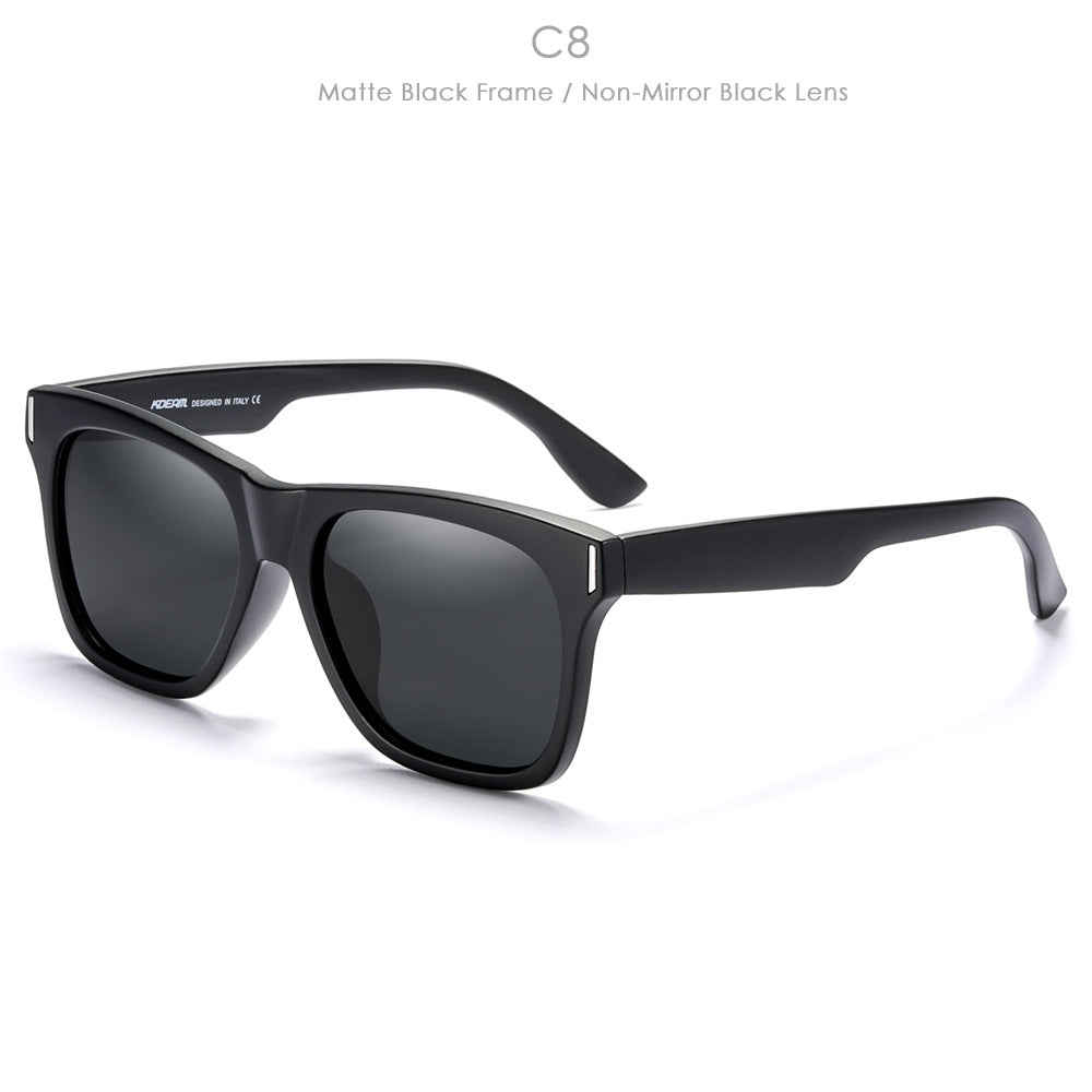 Lunettes de soleil polaires carrées classiques Unisexe