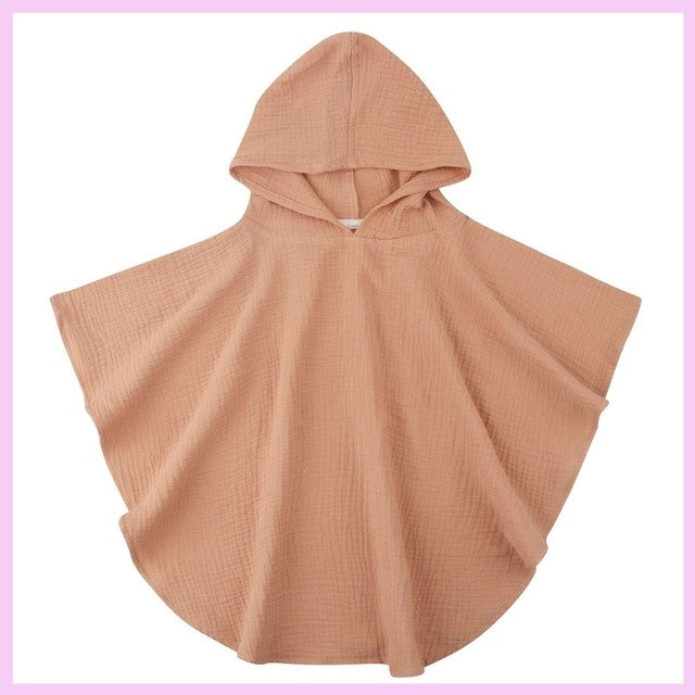 Douce coton bébé serviette à capuche Serviette de bain pour les garçons filles bain
