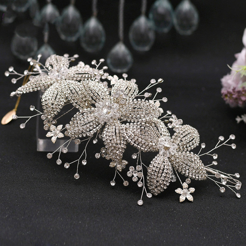 Flower Strass Hair Accessories Bande de cheveux mariage mariage