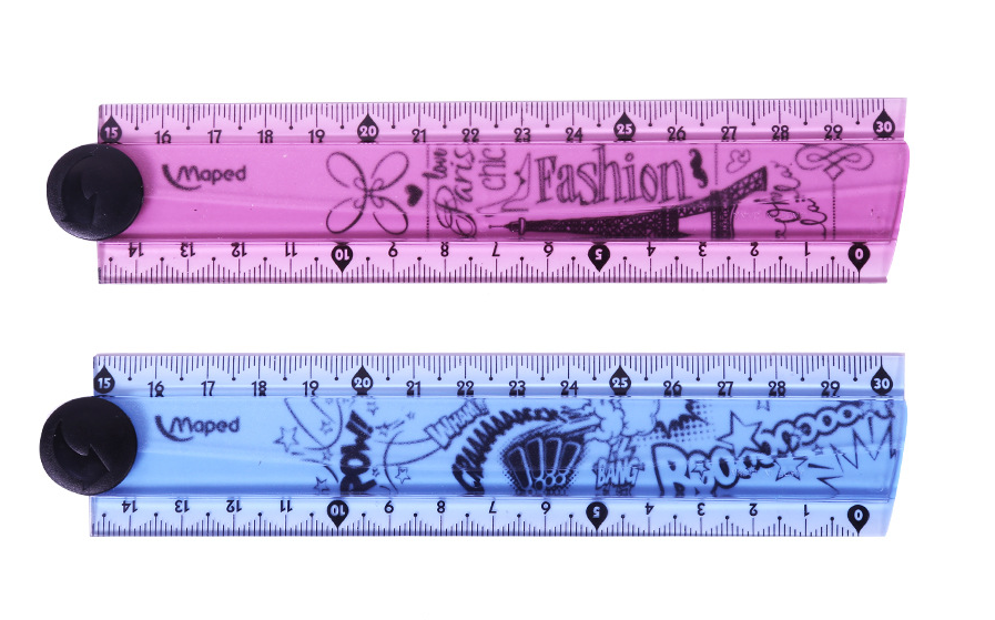 Règle déployante 30cm règle rotative élargie