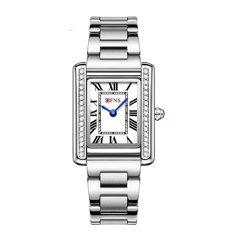 Retro Diamond Inlaid Haut de gamme de montres Quartz pour femmes