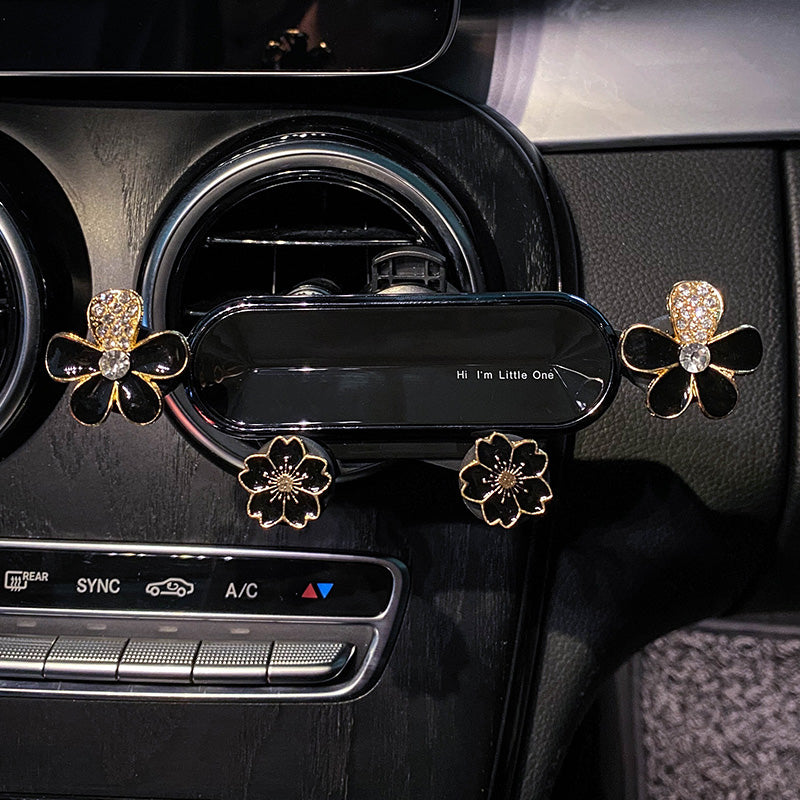Voiture Mobile Téléphone Femme Bracket Navigation Air Outlet Cute Forage fixe