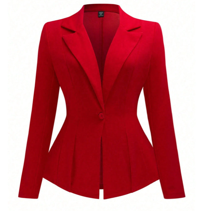 Plus-size Solid-color Ceinture costume de style européen et américain