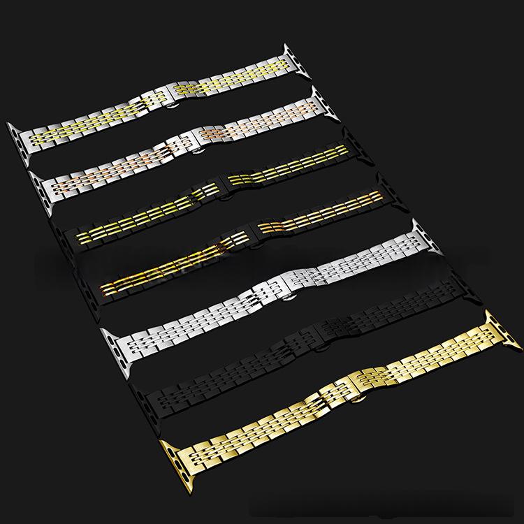 Bracelet de montre en acier inoxydable style snakeskin pour femmes