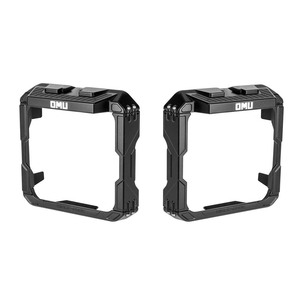 OMU Genesis Series Aluminium Rearview Mirror Rain Shield Cadre pour 2018+ Jeep Wrangler JL &