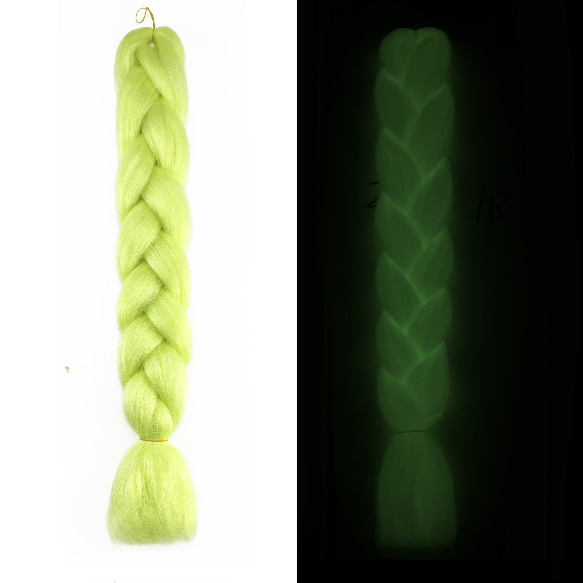 Perruque chimique fluorescente lumineuse Big Braid