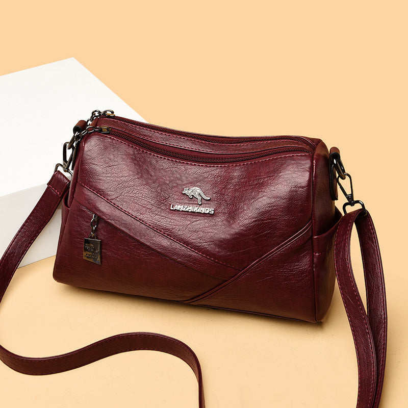 Épaule en cuir souple de mode Sac transversal de grande capacité