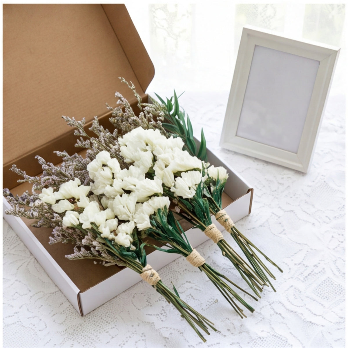 6 Mini Bouquets de fleurs séchées