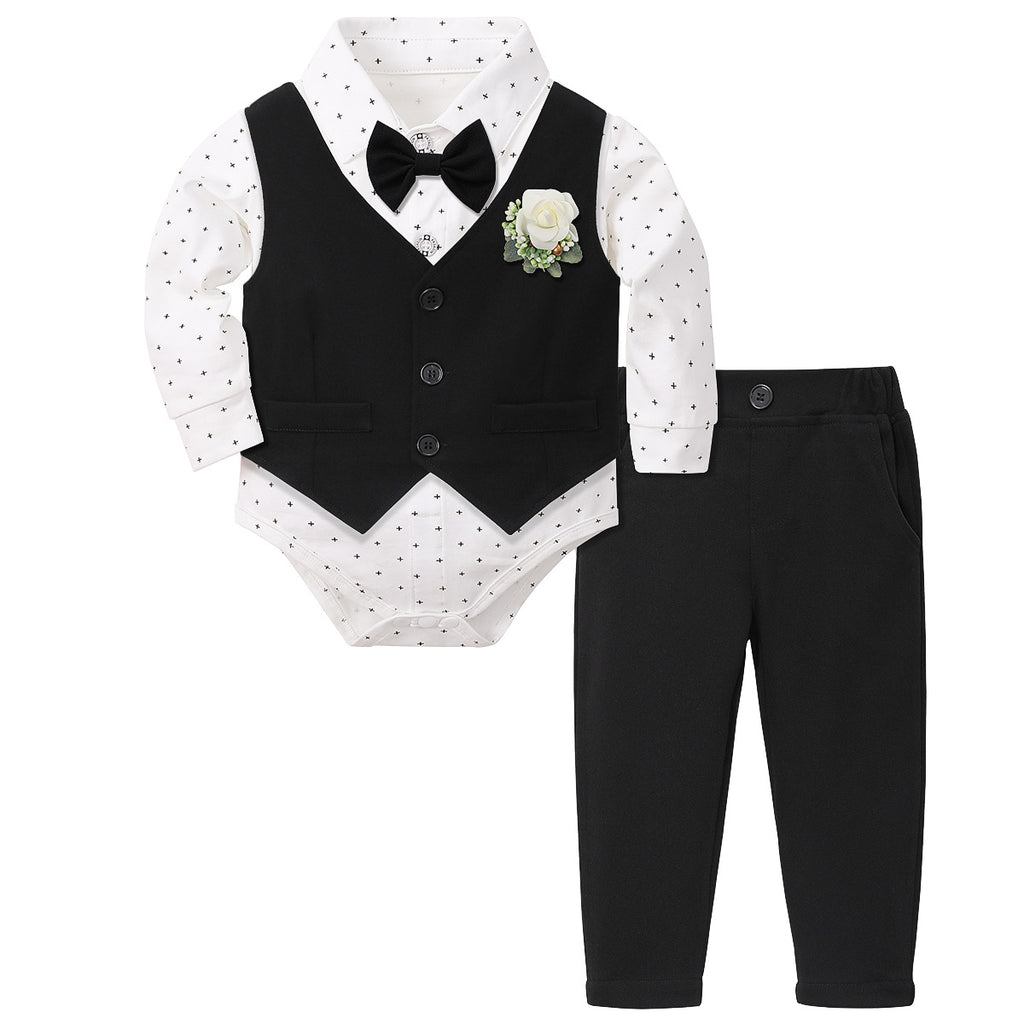 Style Un-Ancien anniversaire Robe Garçons Ensemble de costume Gentleman