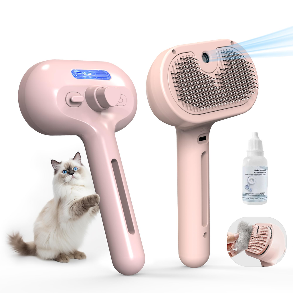 Brosse à vapeur pour chats et chiens