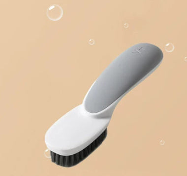 Household shoe wash brush grey white-1 piece