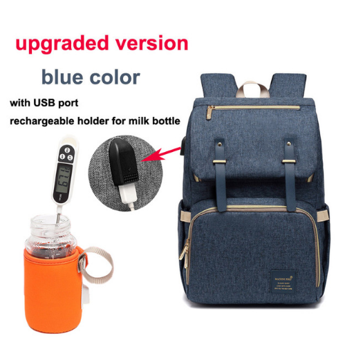 Lait Daddy Sac à Dossard Étanche Sac à Dos de maman Pack de grossesse USB Bouteille de recharge Heati