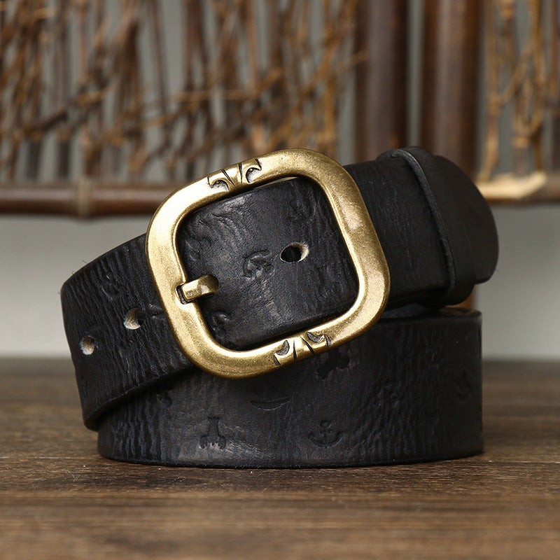 Ceinture en cuir modèle coréen