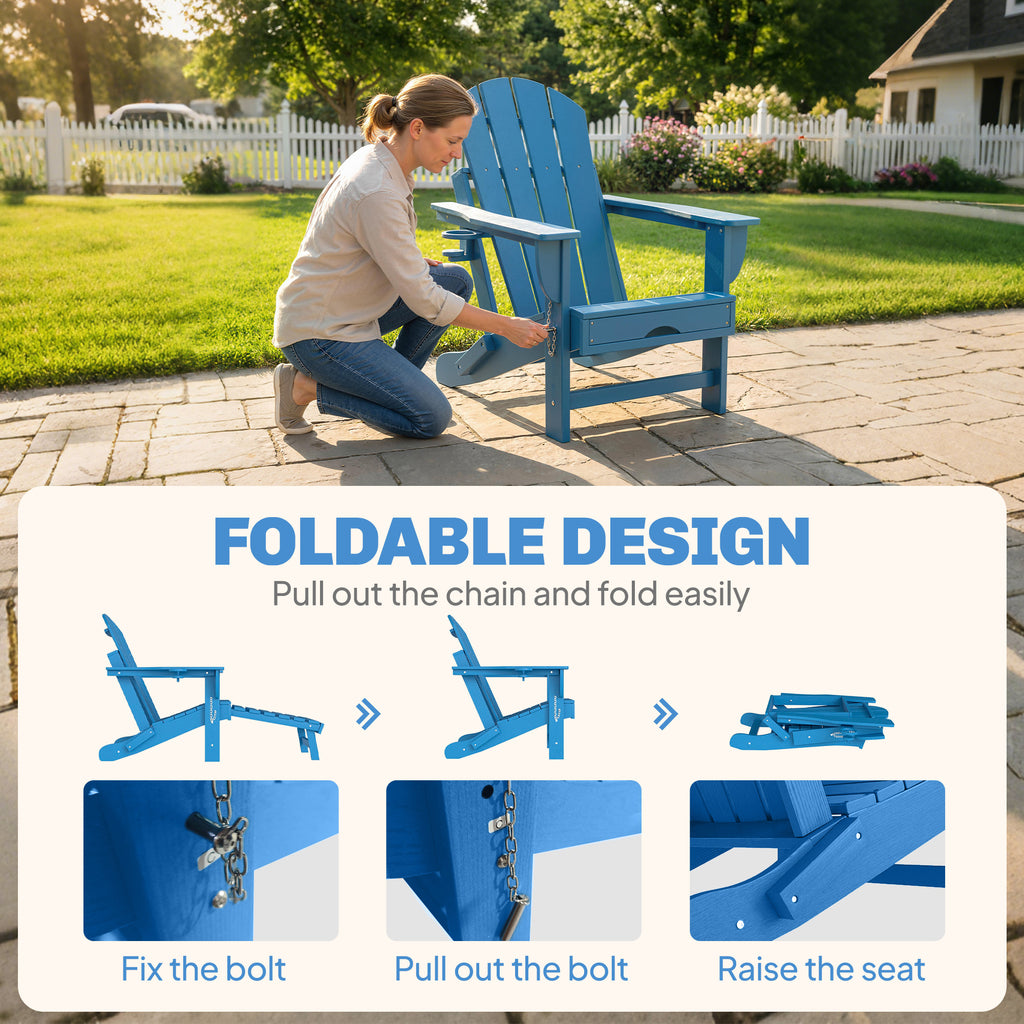 Chaise pliante Adirondack Set de 2
