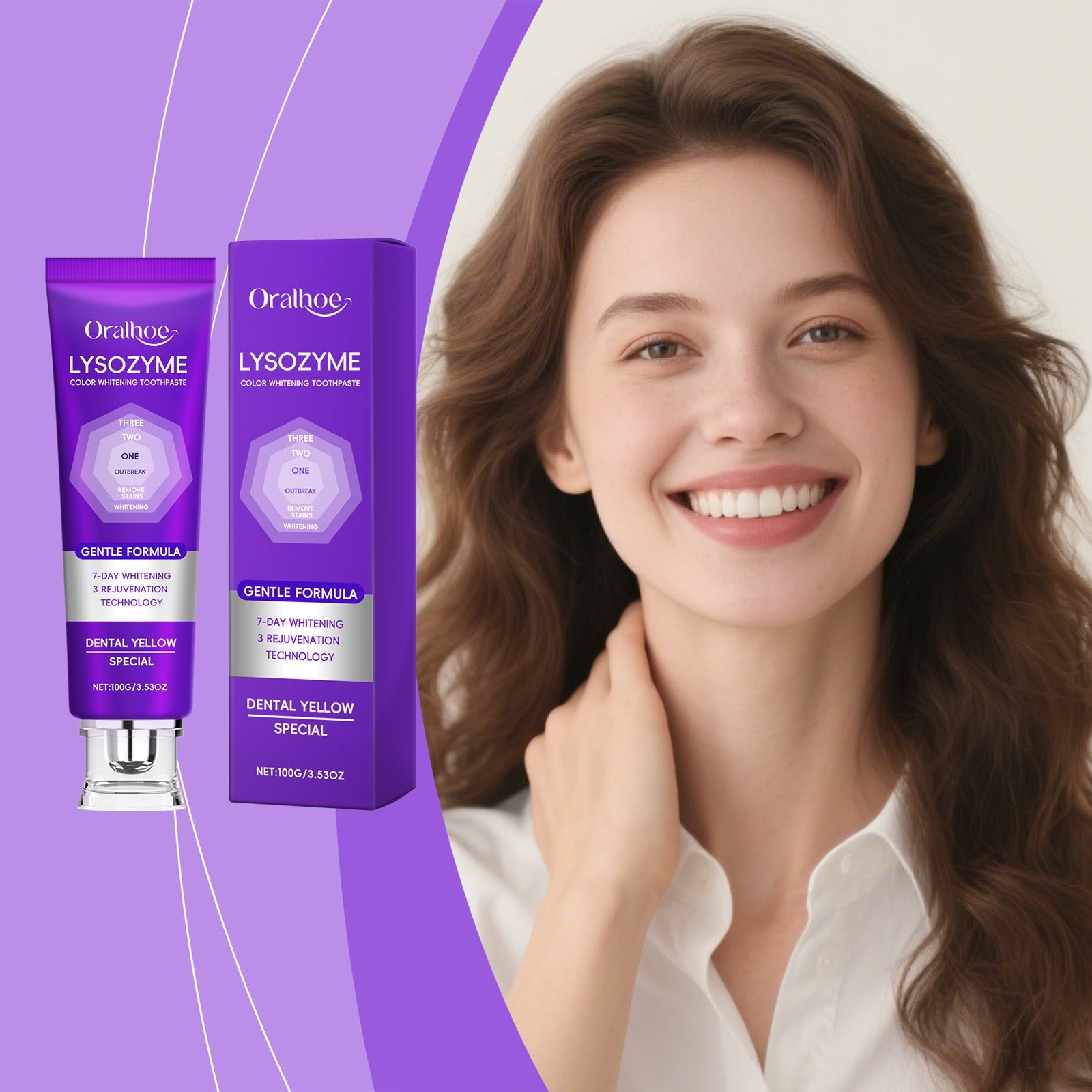 Dentifrice pourpre blanchissant 1 0 0g 1box