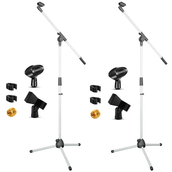 5 Core Tripod Mic Stand Floor 2Pcs réglable 18 à 72 pouces Sturdy Boom Support de bras Micro