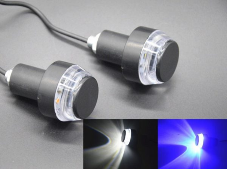 Terminal de poignée de moto 12LED Indicateur de virage bicolore