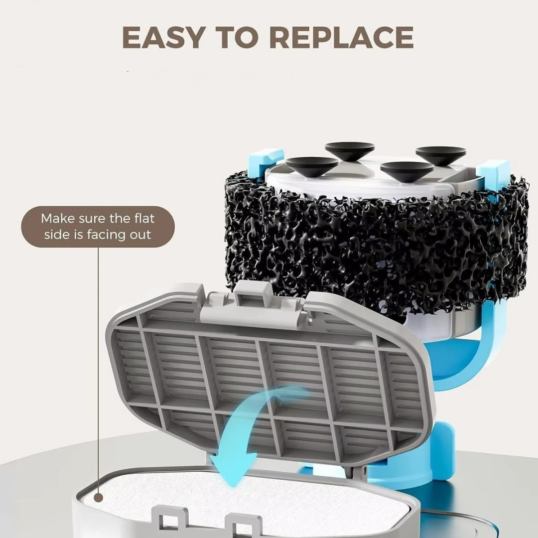 Acier inoxydable Dispensateur d'eau pour animaux Filtre élément activé en coton carbone