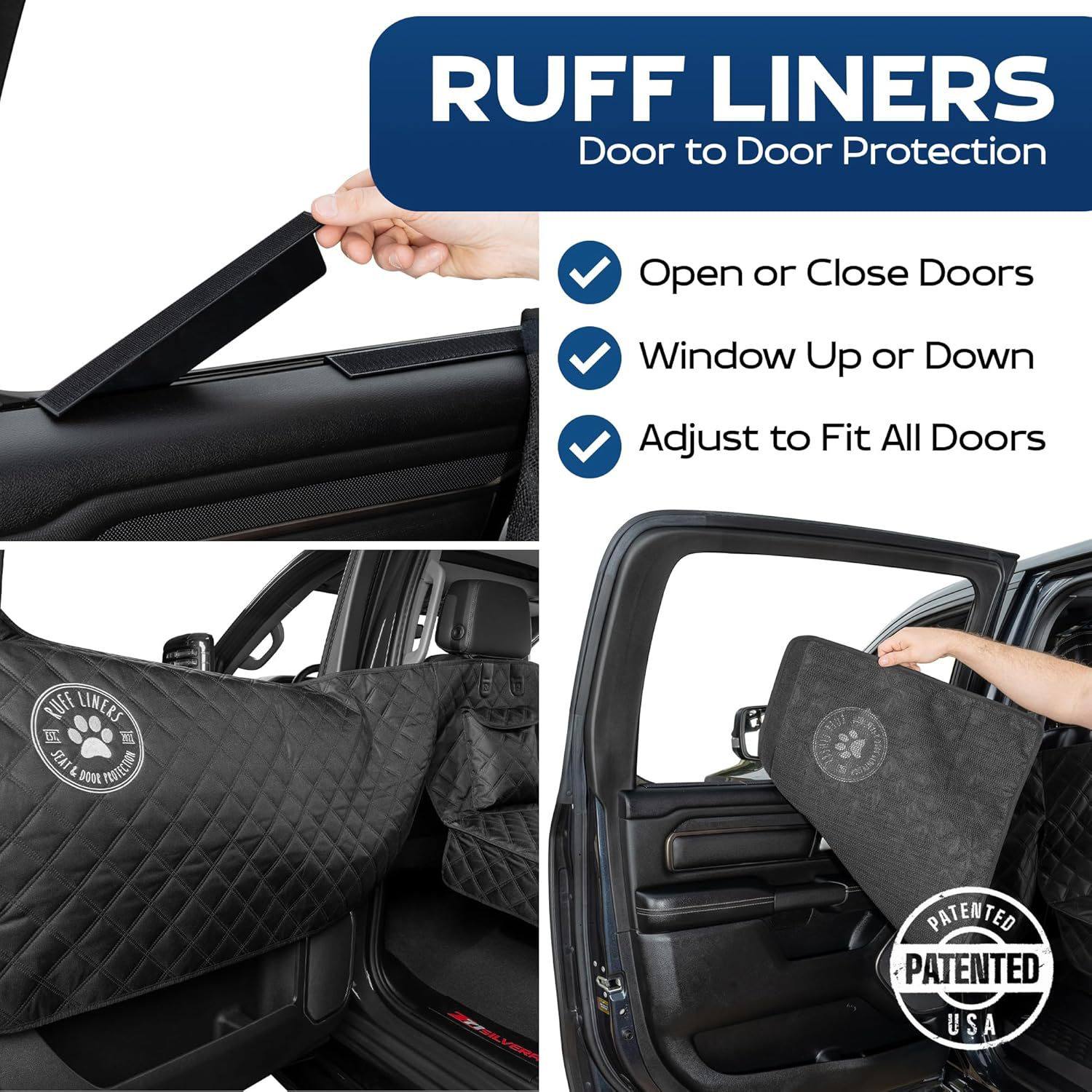 Car Pet Pad avec barrières latérales pour une protection arrière étendue