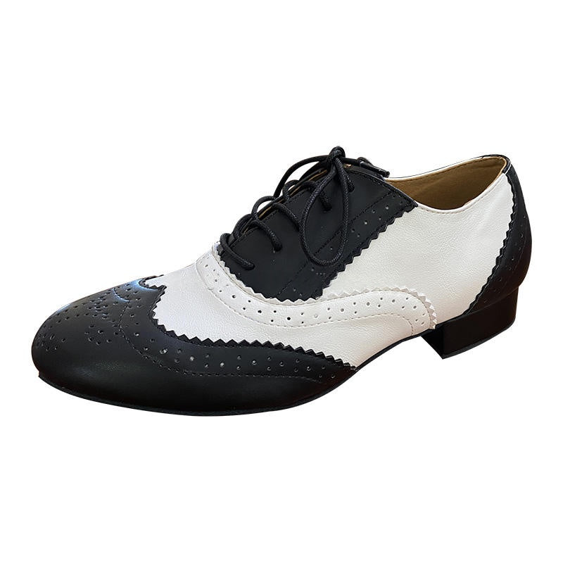 Chaussures de danse de soirée en cuir haut talon pour hommes