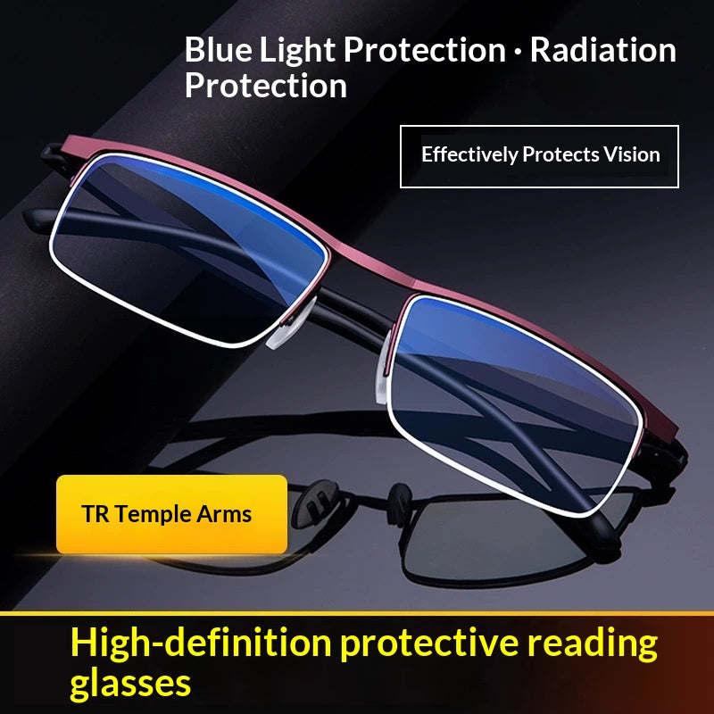 Lunettes de lecture intelligentes progressives à blocage de lumière bleue multifocale