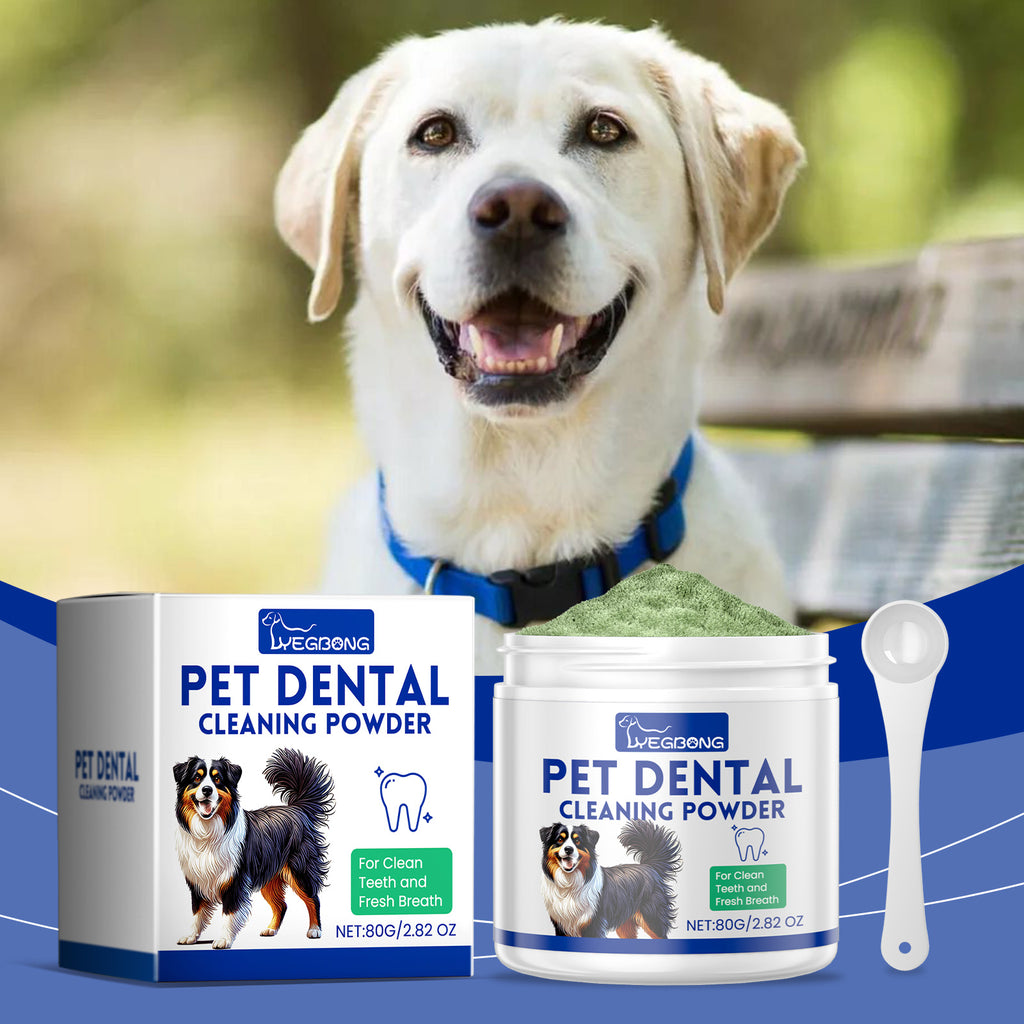 Poudre de nettoyage de dents de chien