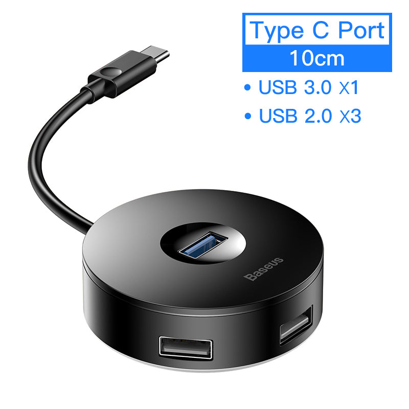 Hub portable usb adaptateur hub boîte ronde