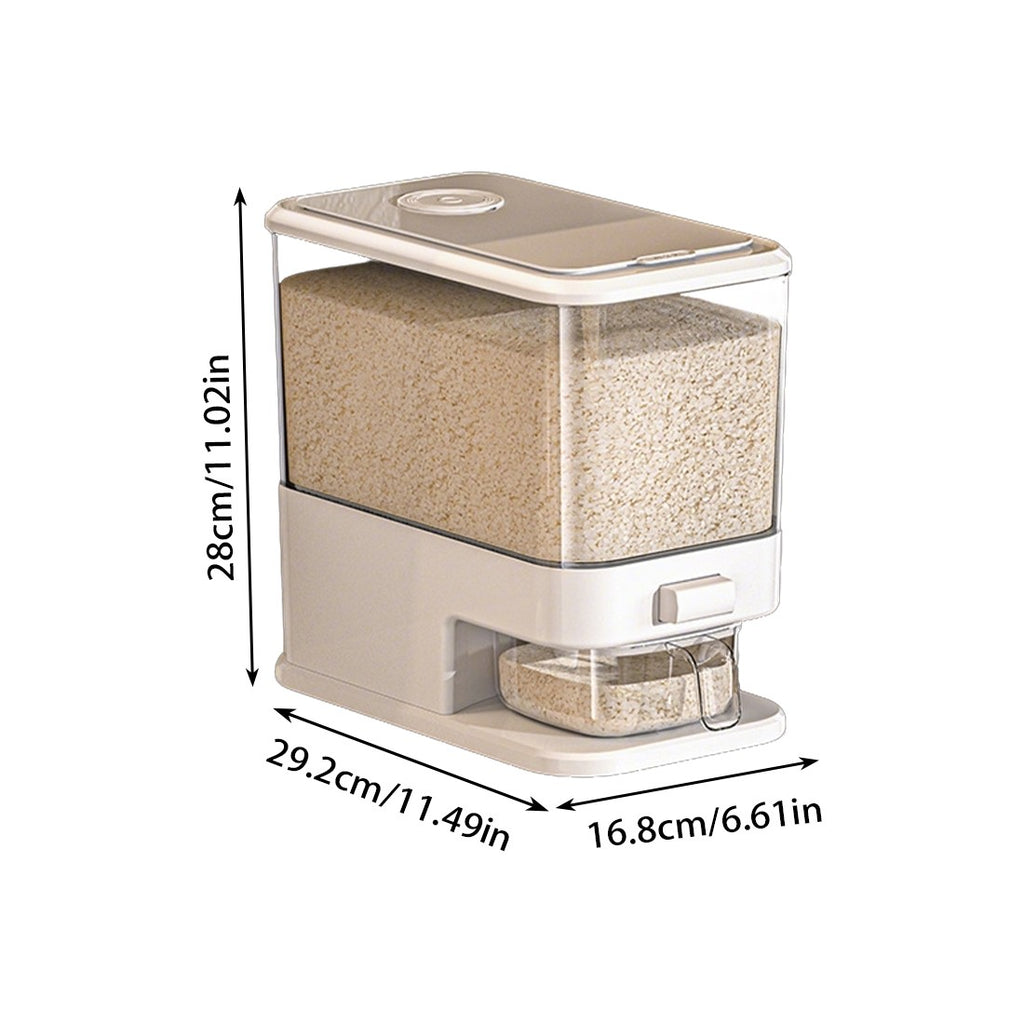 5&10KG Distributeur de riz Conteneur Distributeur de céréales Boîte de stockage de céréales sèches