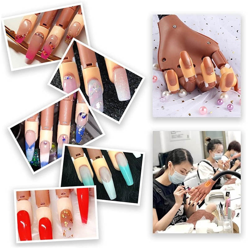 Nail Acrylique Gel Pratique Main 300 Pcs Conseils de Nail Formation flexible Conseil de Nail Art