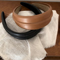 Temperament Western Style Haut de gamme Haute qualité cuir large bande de cheveux brim