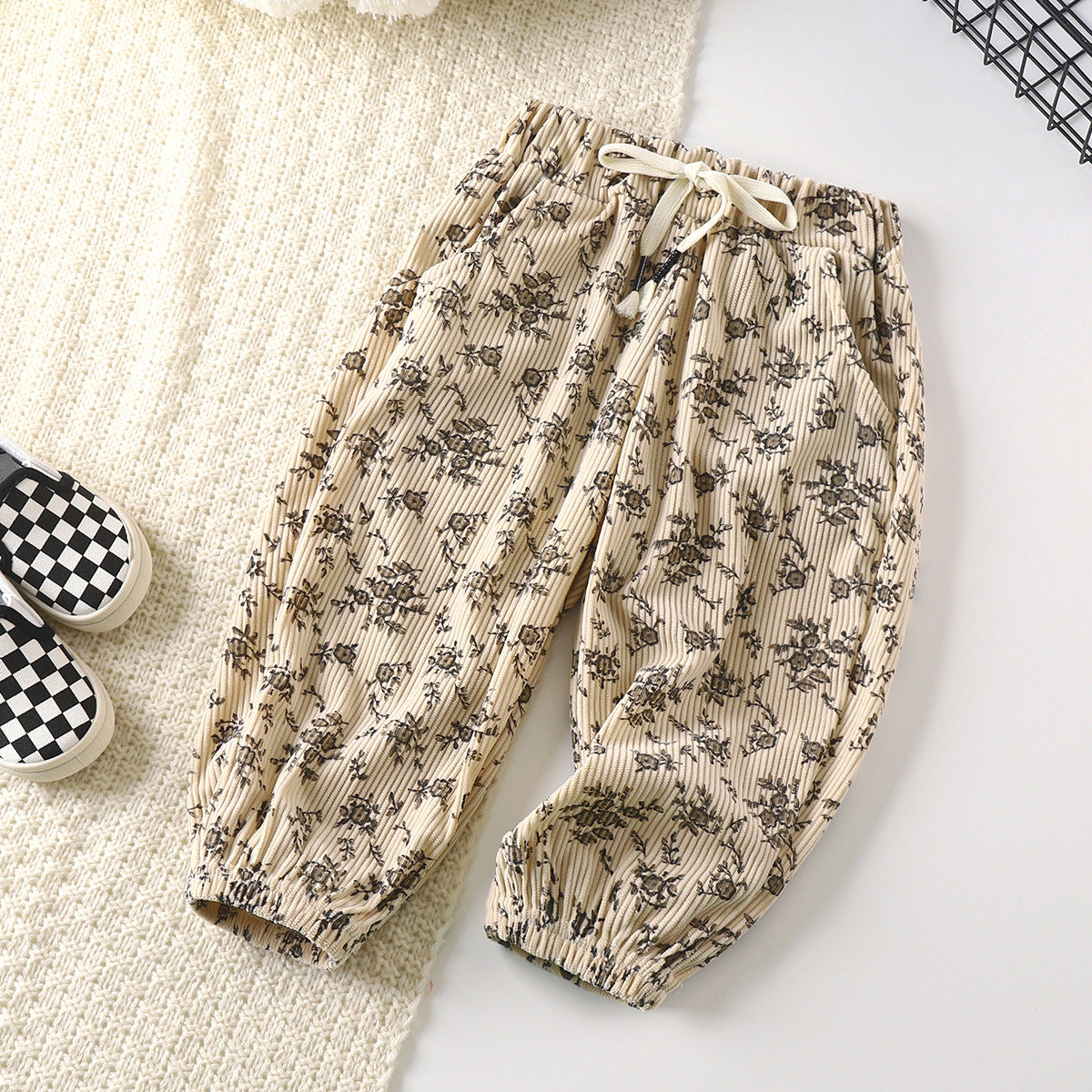 Rétro pour enfants Corduroy Style coréen Bloomers