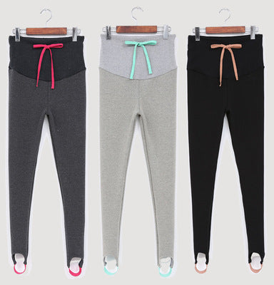 Corée du Sud maternité hiver femmes enceintes pieds jambes et pantalon en cachemire abdomen su