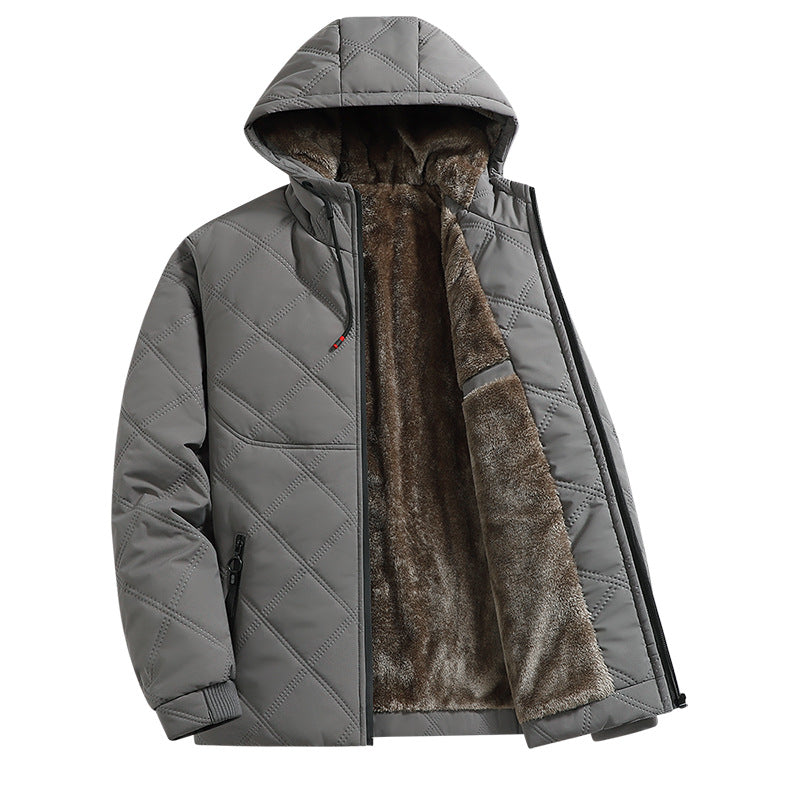 Veste homme avec polaire et coton épais