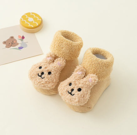 Nouveau-né Chaussettes bébé Terry Fleece-lined Épaisseur automne et style hiver