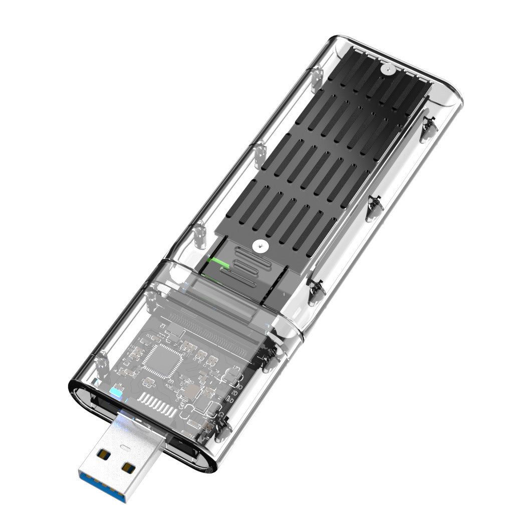 Transparent et créatif Solid State Mobile Hard Disk Box Interface USB