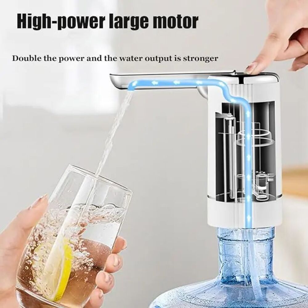 Pompe à bouteille d'eau électrique Pompe à distributeur d'eau pliable automatique pour 1-5 Gallon avec Dos