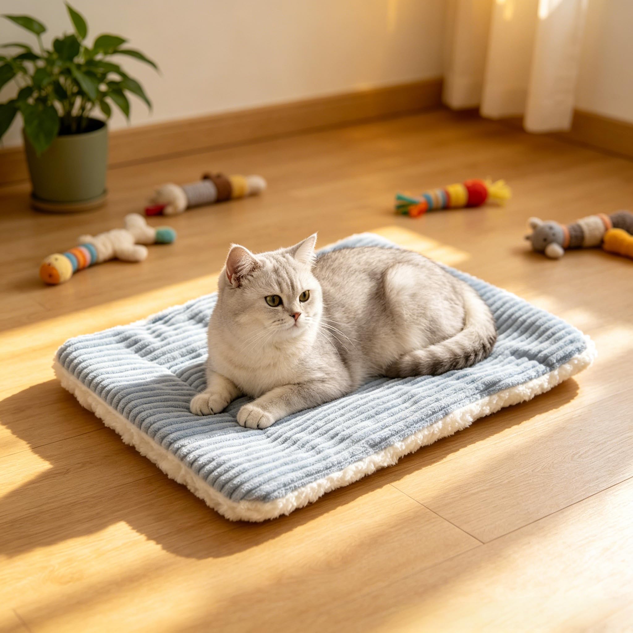 Tapis de lit double côté pour animaux de compagnie