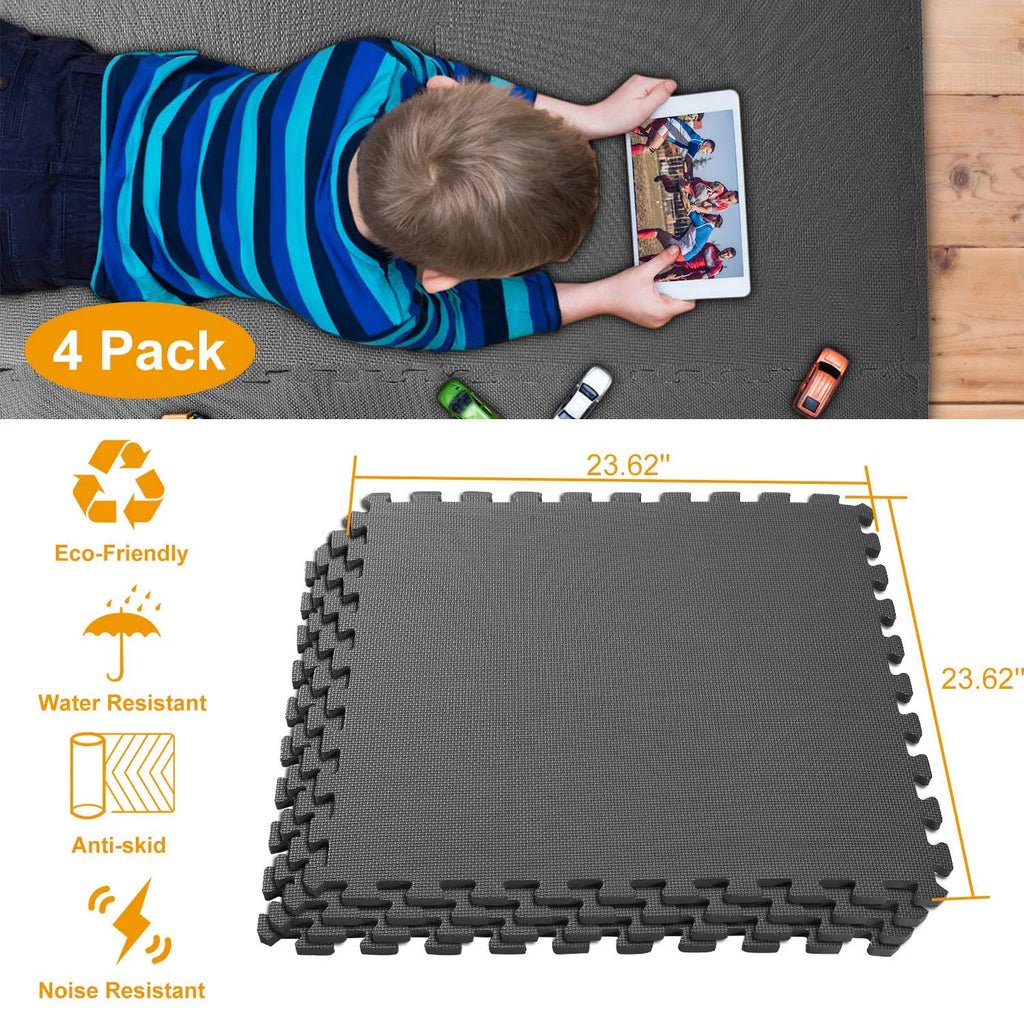 Puzzle Exercise Mat Mousse Gym EVA Mat Interlocking Tiles Sol de protection pour l'équipement de gym